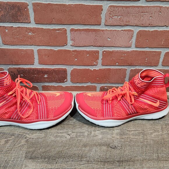 NIKE Free Train Virtue RED w/ Hyper Orange Training Running Shoes Mens 11.5 - Picture 5 of 8